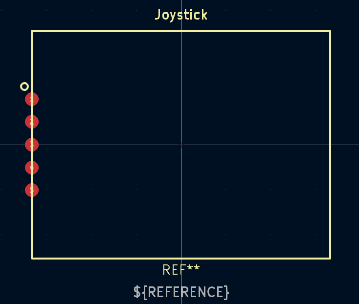 Footprint dos Joysticks